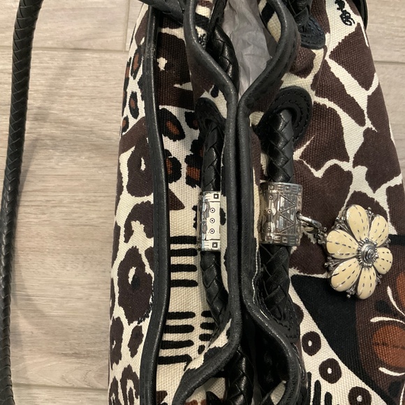 BRIGHTON  Animal Print Brown Black Braided Straps - Picture 15 of 15